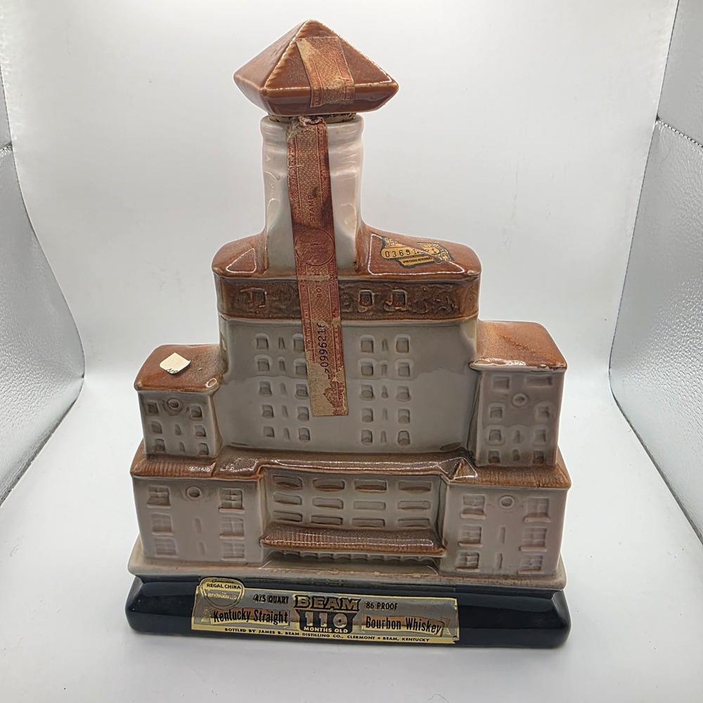 1968 Jim Beam Broadmoor Hotel Regal China Decanter 1918-1968 Anniversary